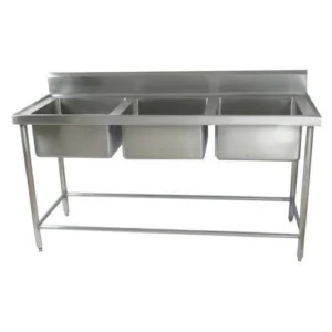 Commercial Three Sink Unit